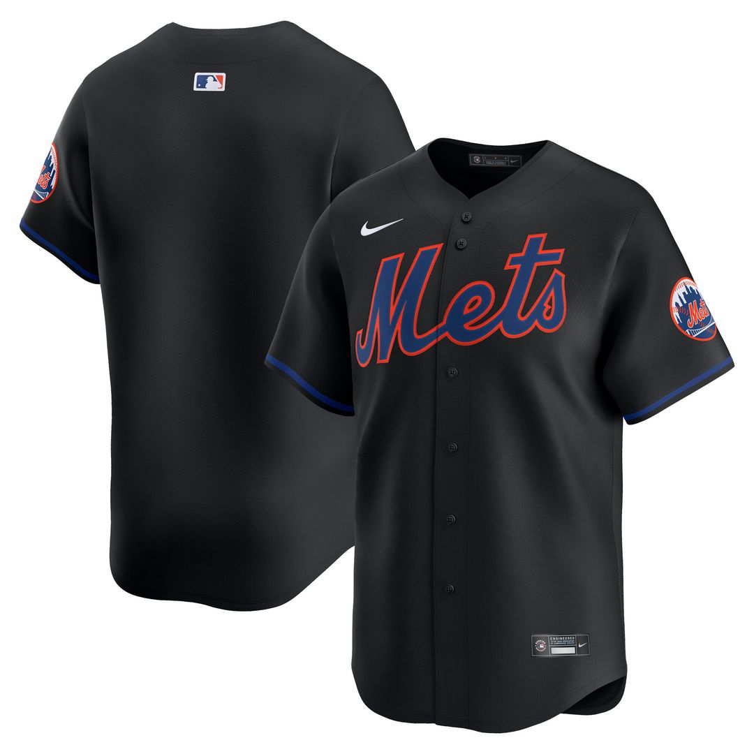 New York Mets Nike Alternate Limited Jersey - Black