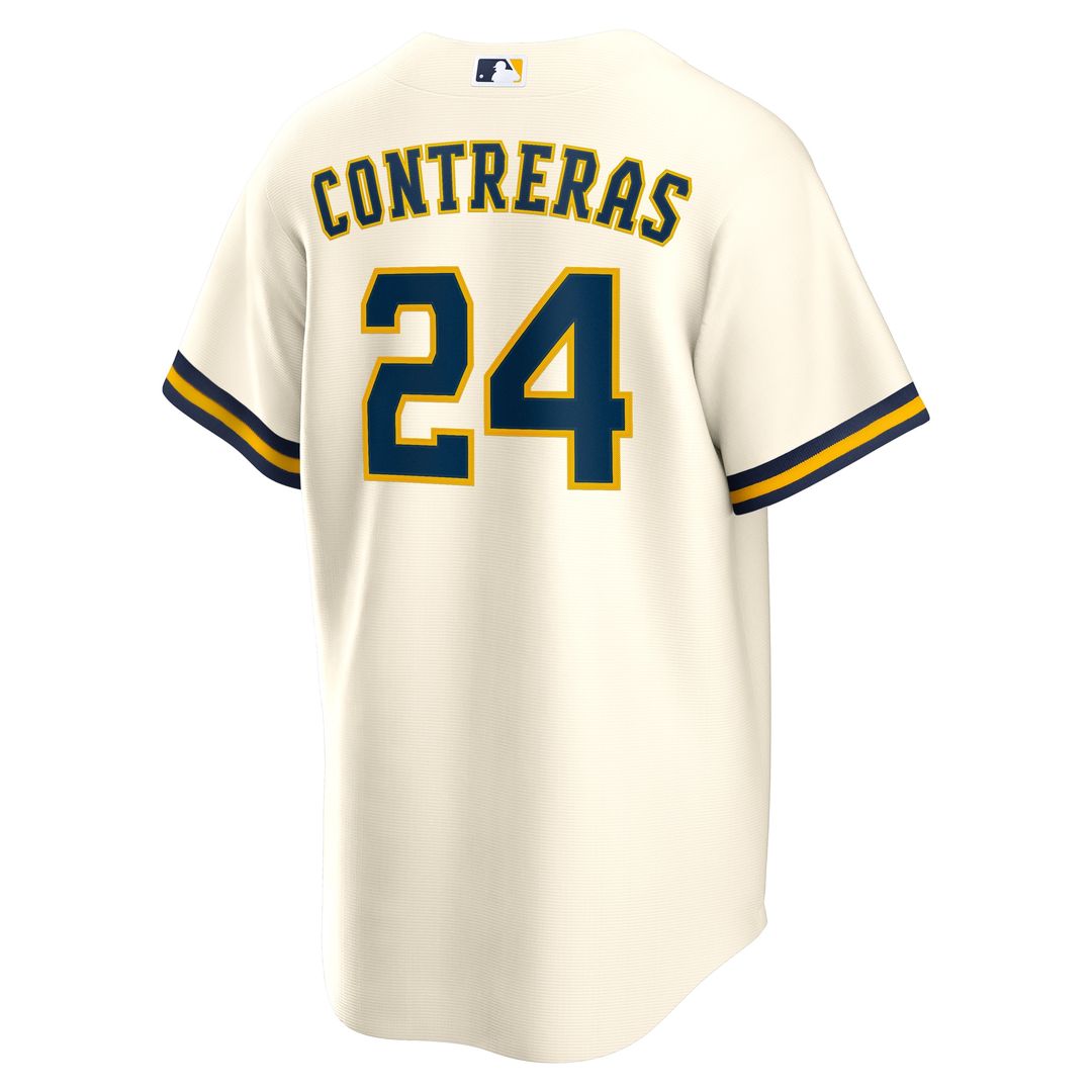 William Contreras Milwaukee Brewers Nike Home Replica Jersey - Cream