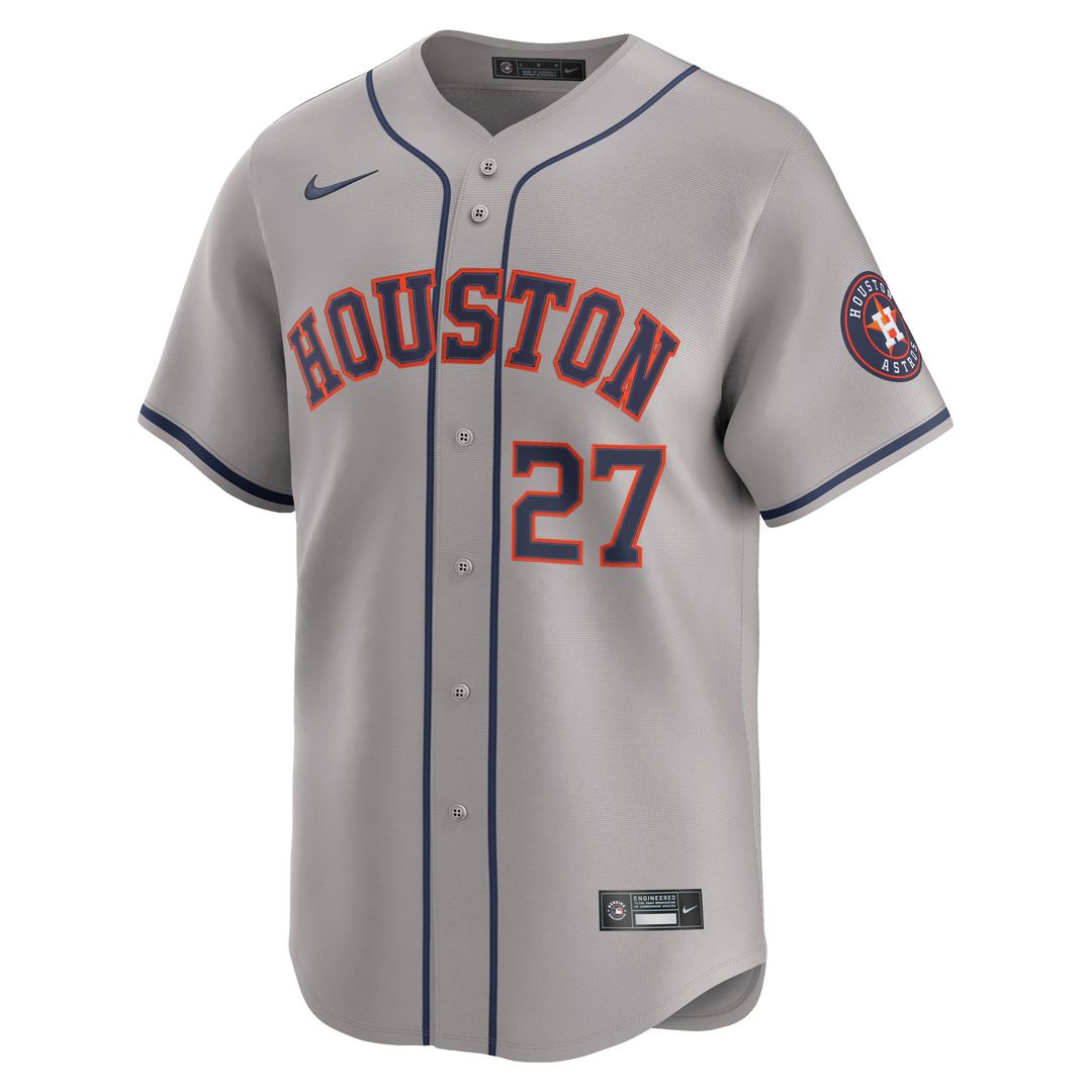 Jose Altuve Houston Astros Nike Road Limited Player Jersey - Gray