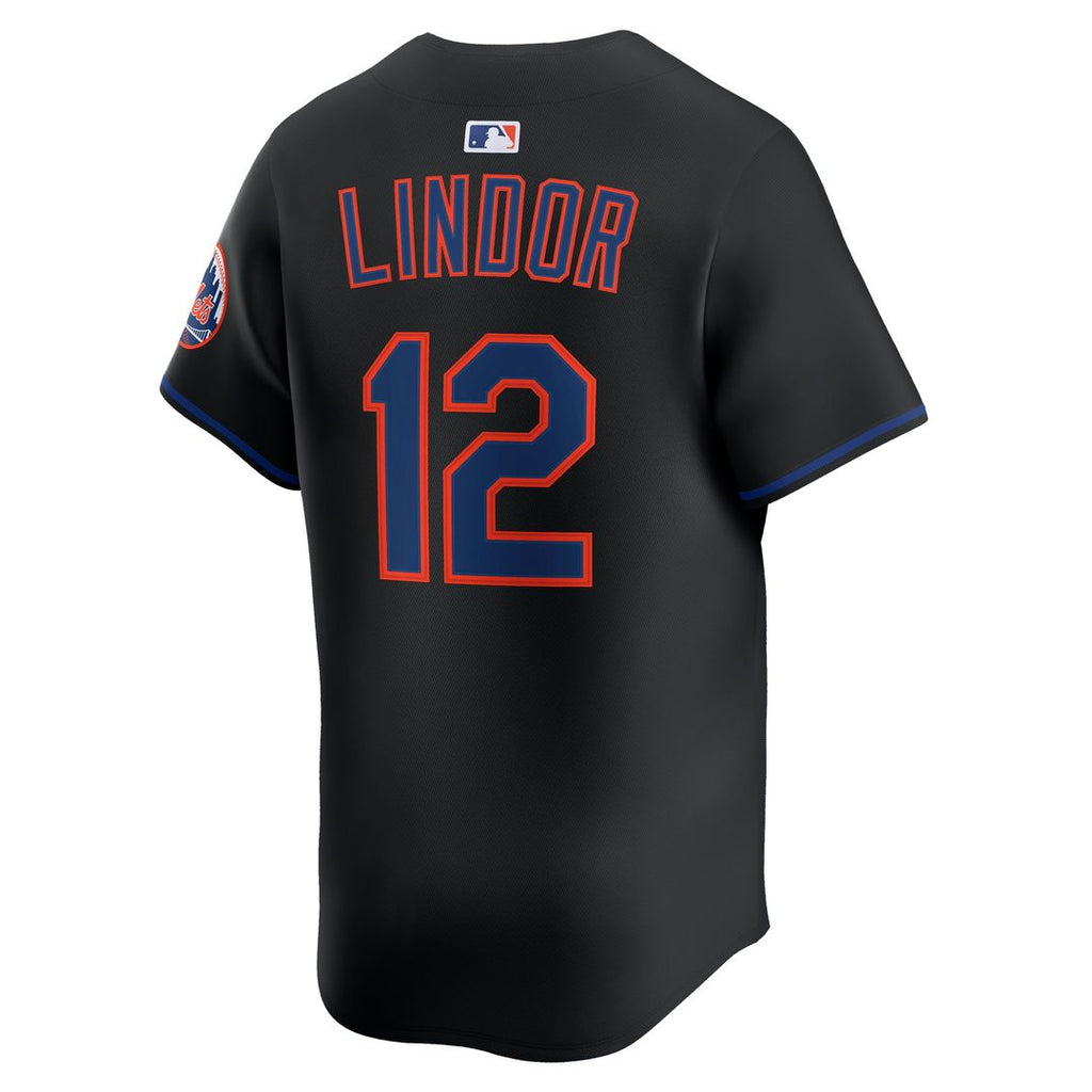 Francisco Lindor New York Mets Nike Alternate Limited Jersey - Black