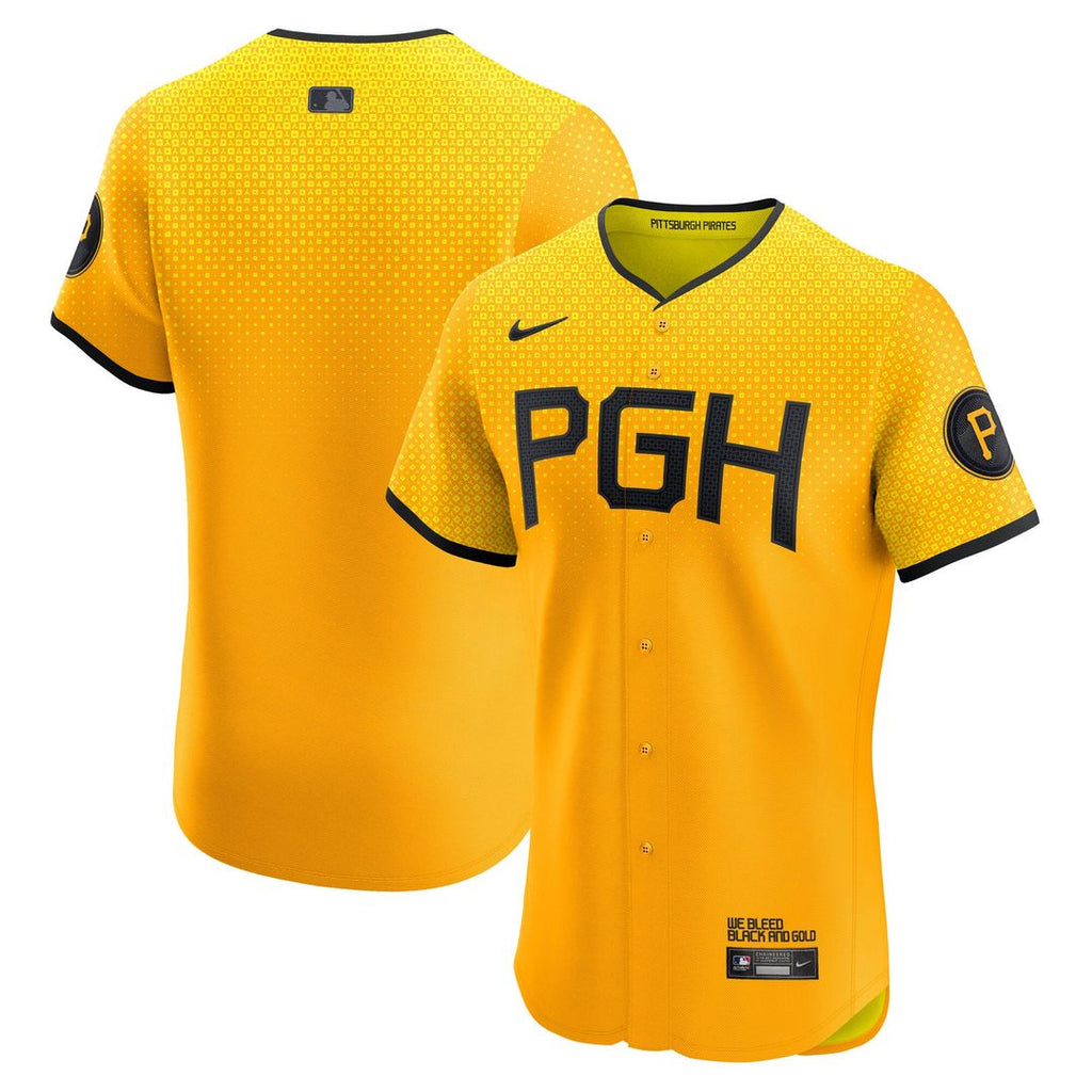 Pittsburgh Pirates Nike City Connect  Elite Jersey - Gold