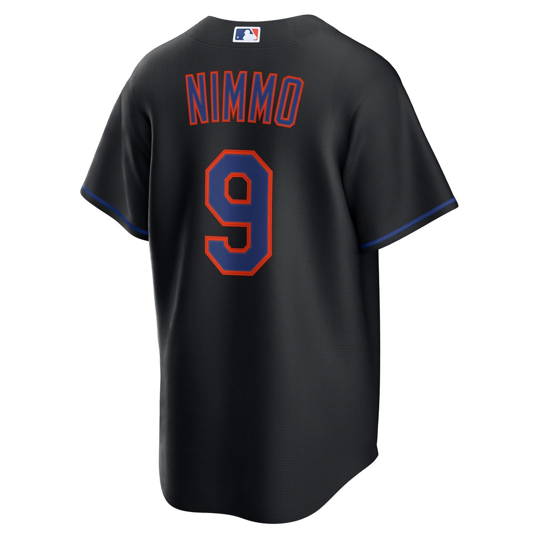 Brandon Nimmo New York Mets Nike Alternate Replica Jersey - Black