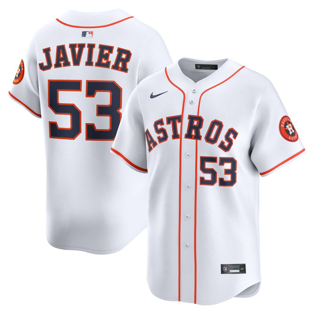 Cristian Javier Houston Astros Nike Home Limited Player Jersey - White