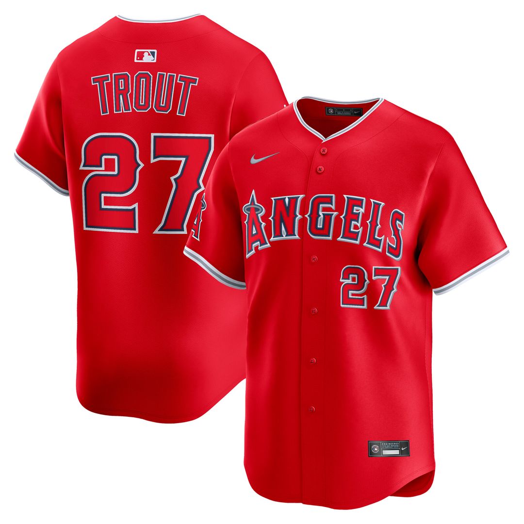 Mike Trout Los Angeles Angels Nike Alternate Limited Player Jersey - Red