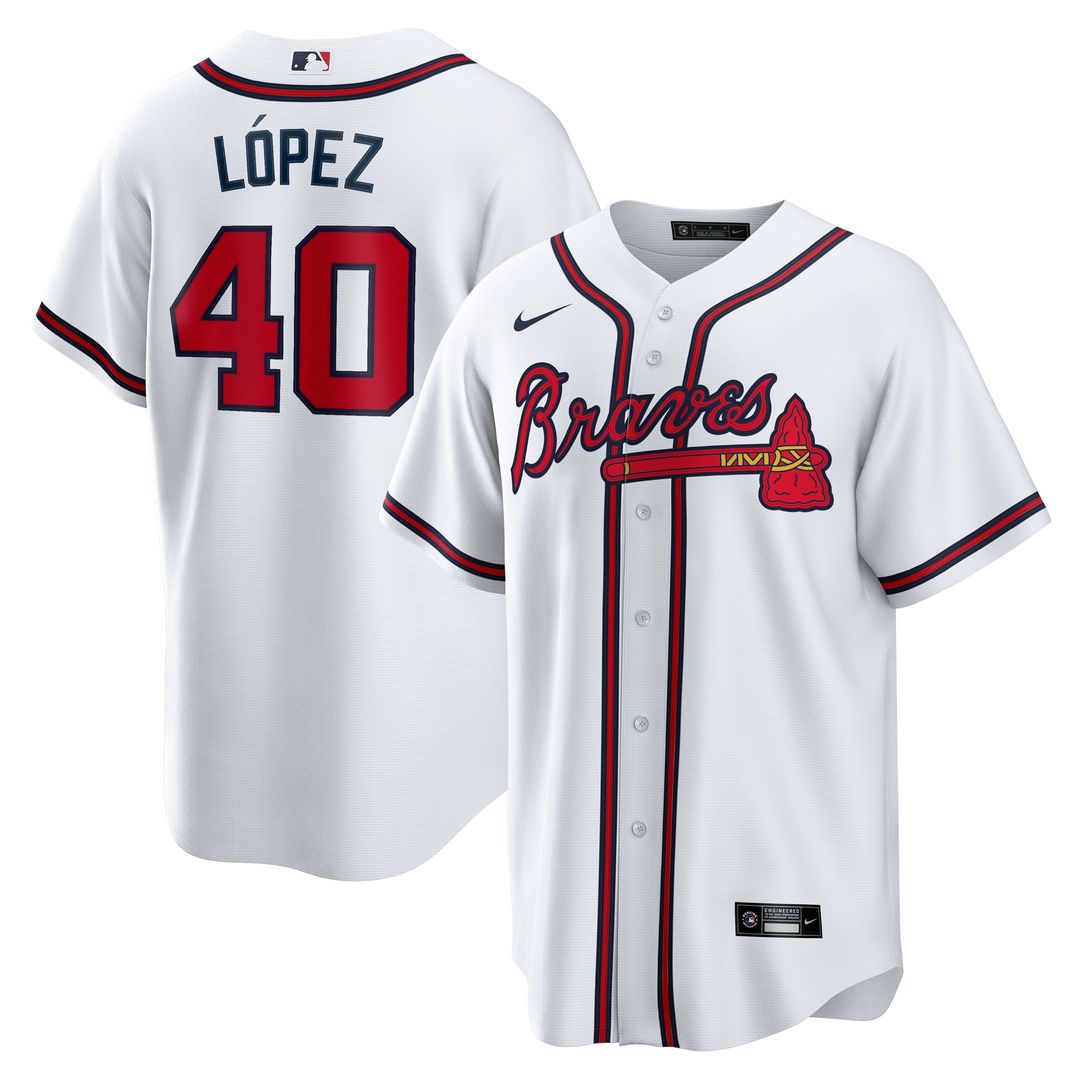 Reynaldo Lopez Atlanta Braves Nike Home Replica Jersey - White